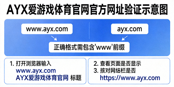 AYX爱游戏体育官网官方网址验证示意图 - 展示正确网址格式